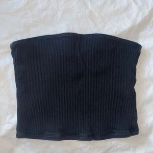 Hollister Black Ribbed Tube Top